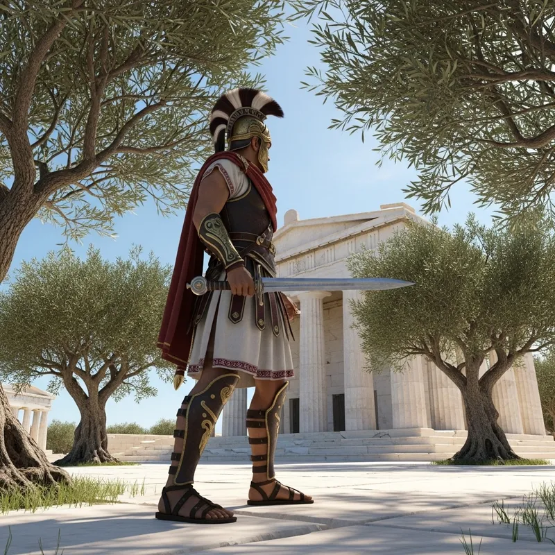 Ancient Greek Attire and Sword for a Classical Look