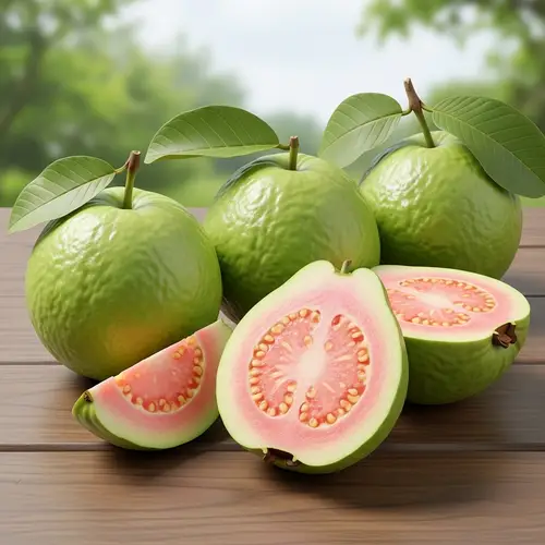 Fresh Guavas: Ripe and Green Delight | Organic Fruits