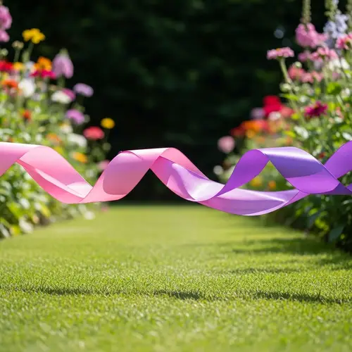 Delicate Ribbon in Serene Garden | Midsummer Afternoon Beauty