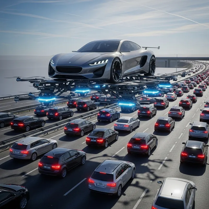 Revolutionary Flying Car with Drone Ability for Traffic Jams Revolutionary Flying Car with Drone Ability for Traffic Jams