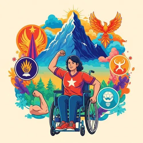 Inspiring Individual in Wheelchair | Symbolizing Resilience & Strength