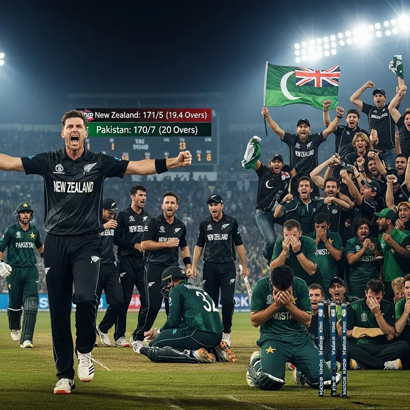Intense Emotion: Pakistan's T20 Defeat to New Zealand Cricket Match Intense Emotion: Pakistan's T20 Defeat to New Zealand Cricket Match