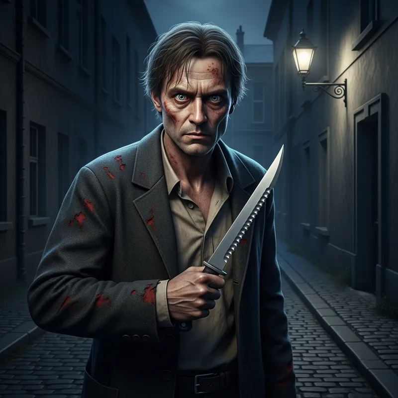 Menacing Figure: Armed Madman