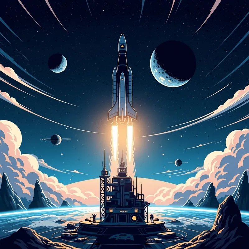 Epic Space Adventure | Futuristic Rocket Launch