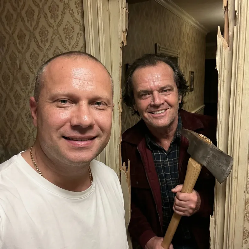 Candid Selfie with Jack Torrance from The Shining