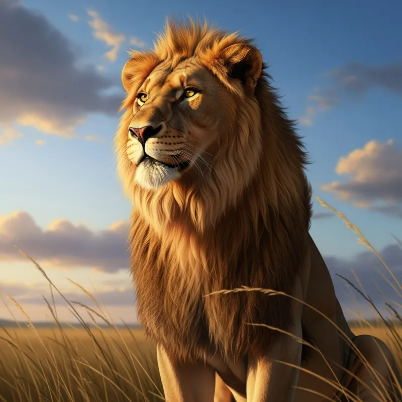 Cecilia the Majestic Lion - Regal Beauty and Power