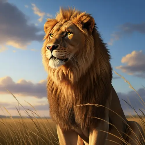 Cecilia the Majestic Lion - Regal Beauty and Power