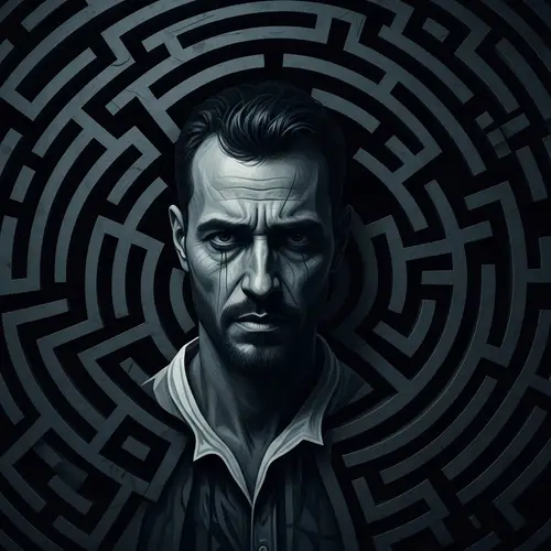 Male Victim of Domestic Violence | Emotional Struggle Abstract Art