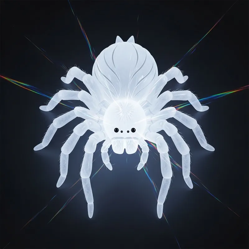 White Stone Spider - Crystalic Energy Sparkles White Stone Spider - Crystalic Energy Sparkles