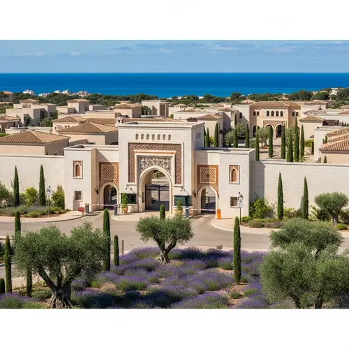 Mediterranean Architectural Style in Security Complex Design