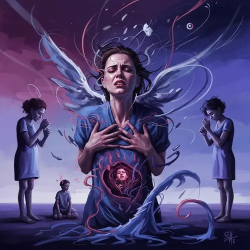 Surrealist Digital Painting: Transformation of Pain into Power