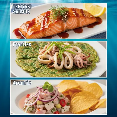 Delightful Seafood Dishes Poster