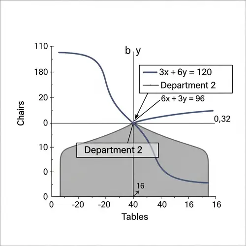 Production Constraints in Department 1 and Department 2