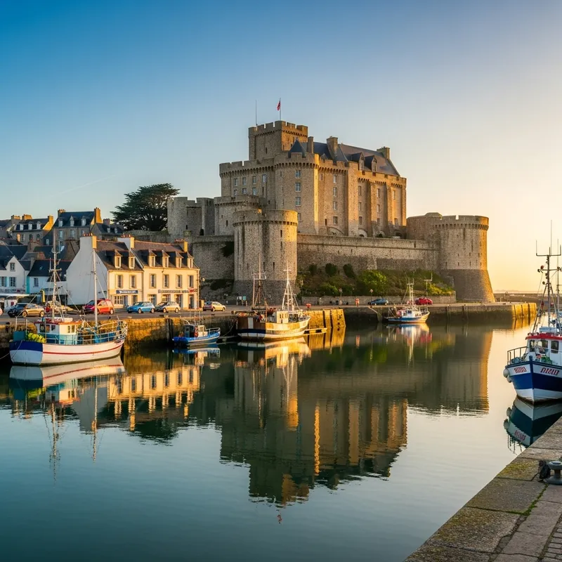 Stunning Photo of Brest Castle | Historic Port of Brest Panorama Stunning Photo of Brest Castle | Historic Port of Brest Panorama