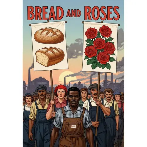 Bread and Roses Movement Poster Art