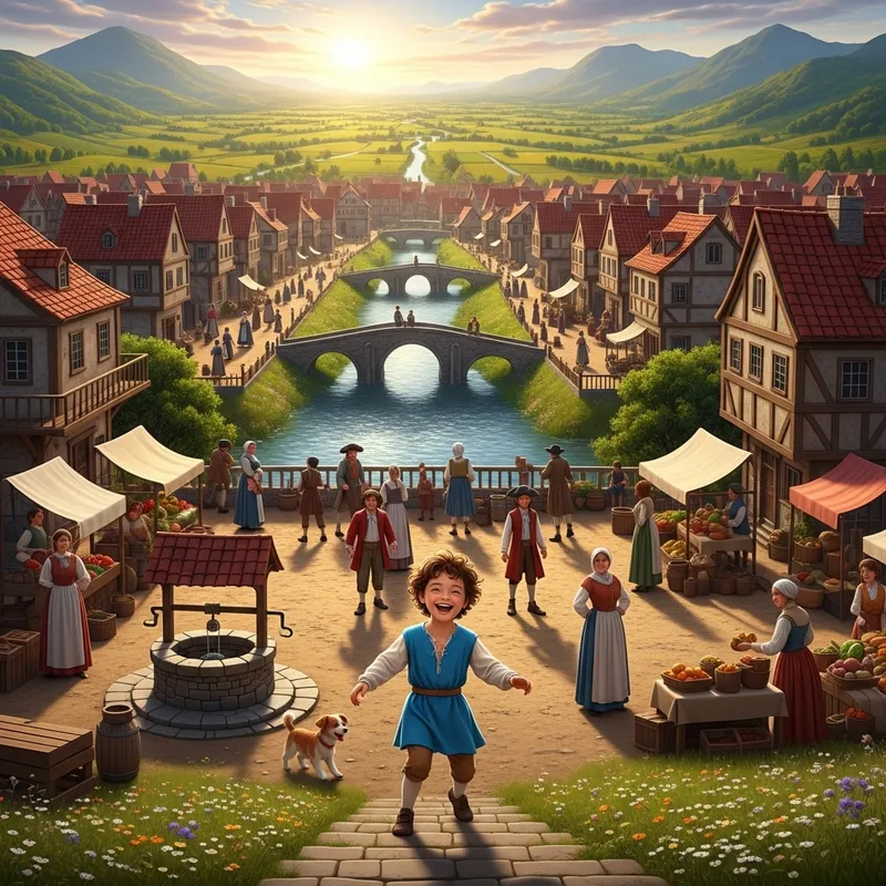 Lively Town: Scenic Views and Alex's Abode