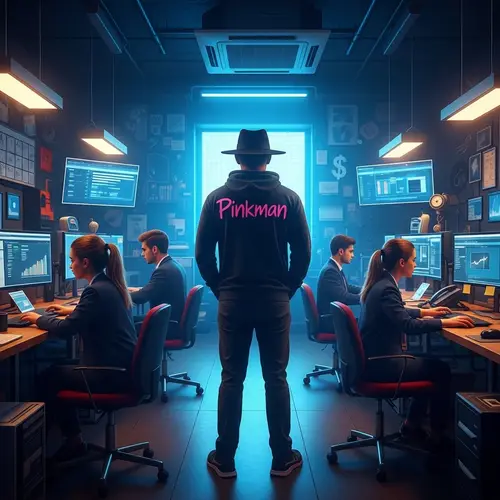 Software and Finance Environment - Amazing Workplace with Pinkman Boss