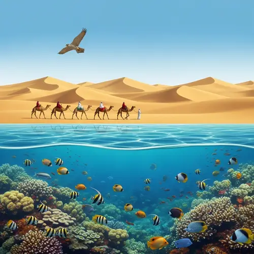 Kuwait's Rich Past: Desert and Sea Life Depiction