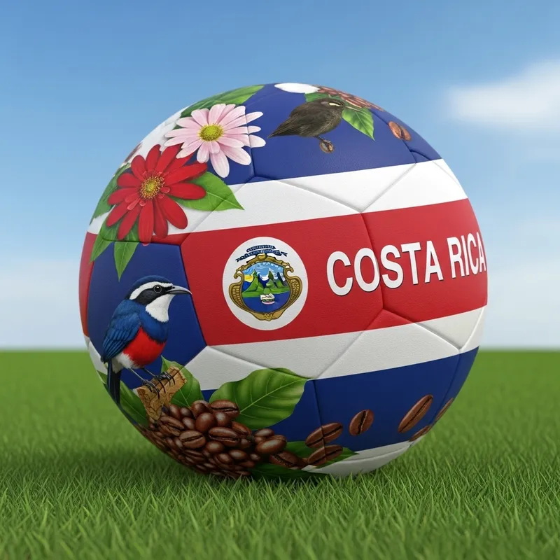 Costa Rican Football with Guaria Morada, Yigüirro, and Coffee Beans