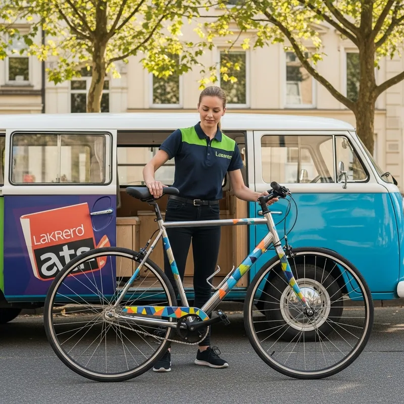 New Bike Delivery in Vibrant Style New Bike Delivery in Vibrant Style