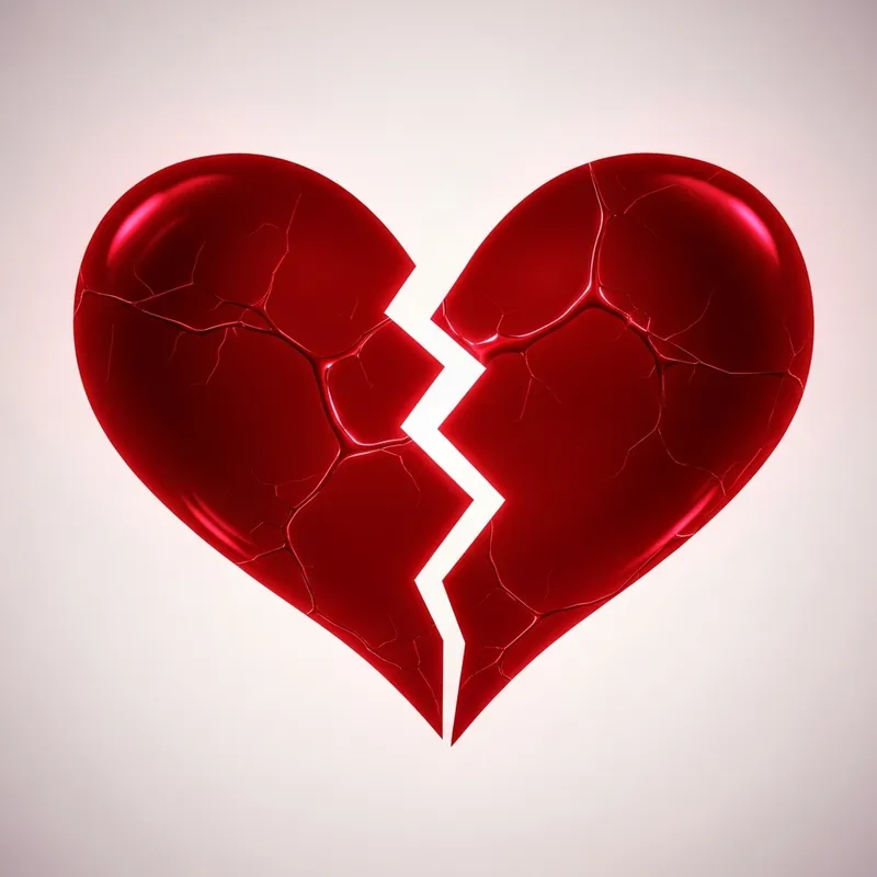 My Broken Heart in Radiant Crimson Artwork