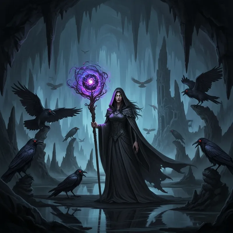 Sinister Crows - Lady of Shadows in the Dark Realm Sinister Crows - Lady of Shadows in the Dark Realm