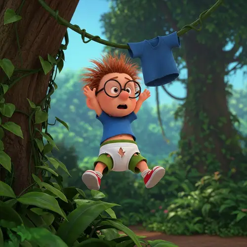 Chuckie Finster Jungle Comedy: Hilarious Hanging Wedgie Scene