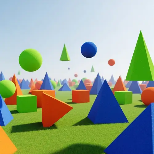 Imaginative Geometry and Bright Colors: Abstract Landscape Art