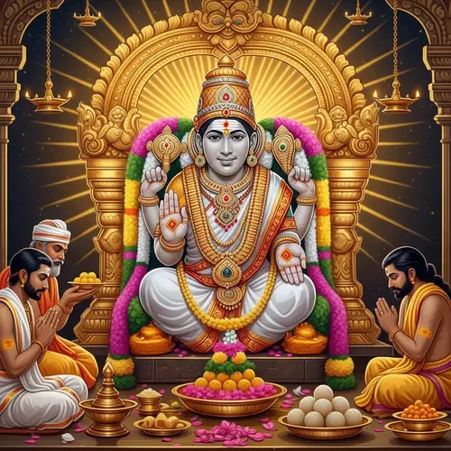 Tirupati Balaji Maharaj: South Indian Style Deity Art