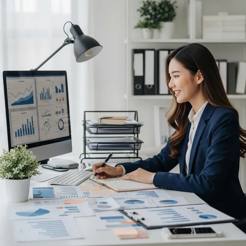 Happy Asian Female Marketing Manager | Campaign Work