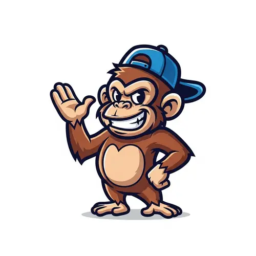 Unique Monkey Mascot Logo for Your Brand