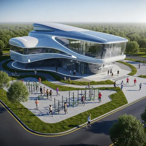 Futuristic Gymnasium of Tomorrow | Advanced Fitness Experience