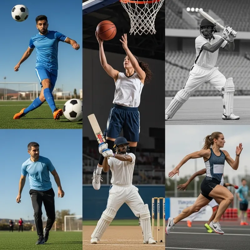 Dynamic Athletes in Action: A Celebration of Sports