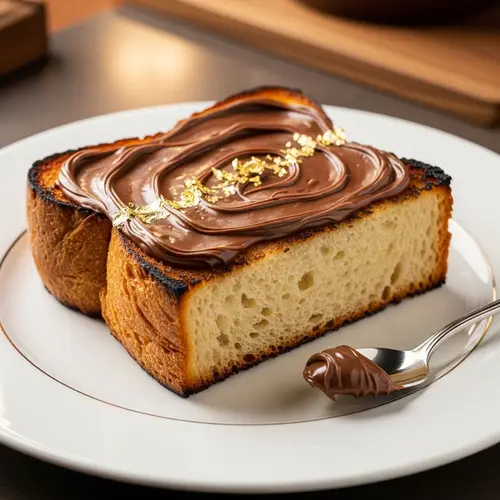 Luxury 1,000,000 Euro Nutella Toast | Exquisite Hazelnut Spread