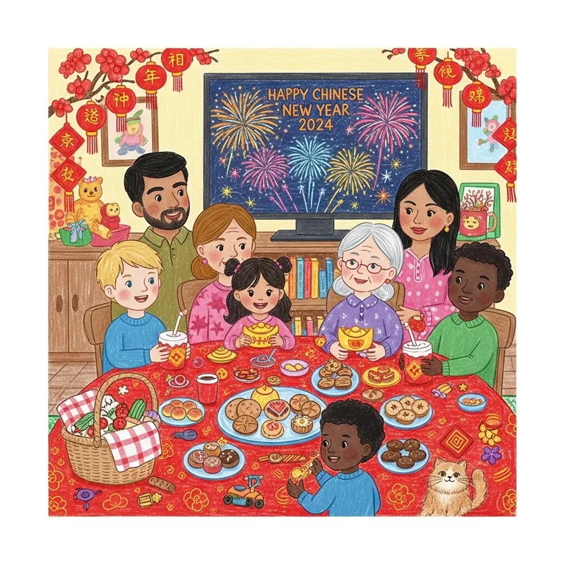 Sophia's Chinese New Year Celebration with Family and Friends