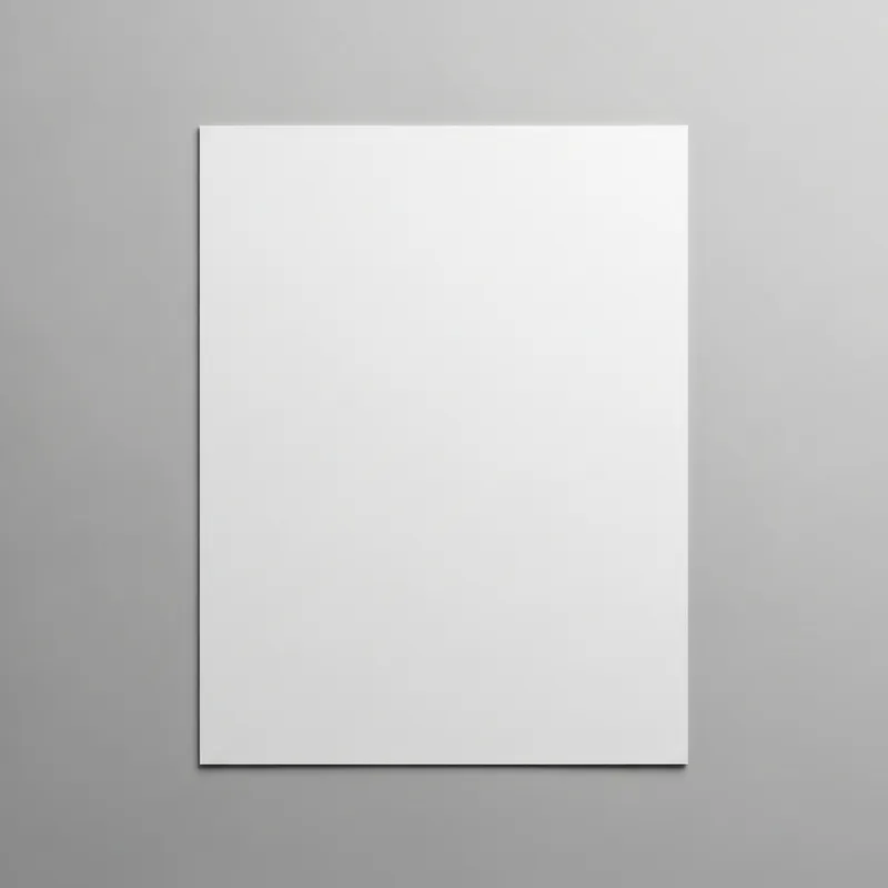 Pristine White Paper on Grey Background Pristine White Paper on Grey Background