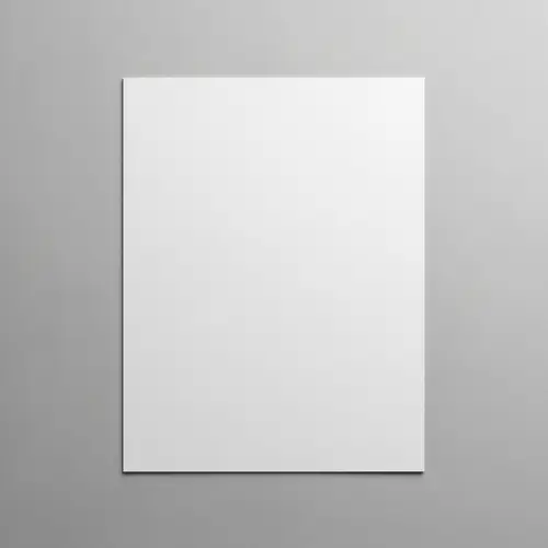 Pristine White Paper on Grey Background
