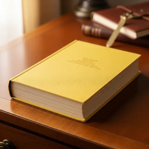 Yellow Book - Beautiful Book with a Yellow Cover
