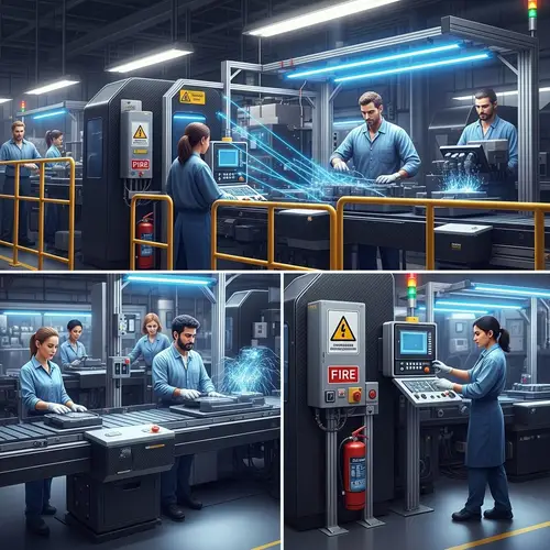 Modern Industrial Design Scene with High-Tech Machinery