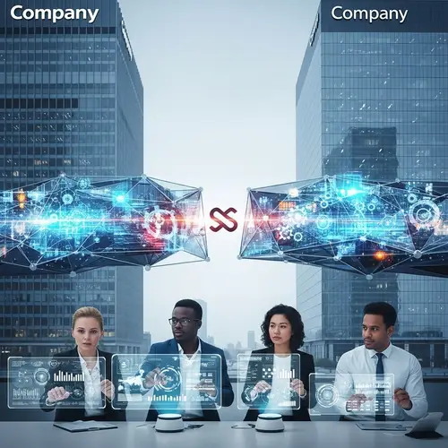 Tech Companies Collaboration Visualization | Union of Two Giants