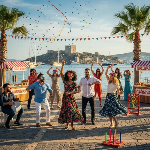 Vibrant Carnival in Bodrum, Turkey