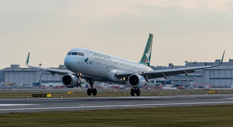 Cathay Pacific A321neo Landing: Captivating Touchdown Scene