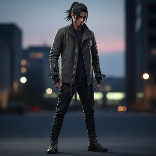 Itachi in Modern Street Style Jacket - Ninja Reimagined