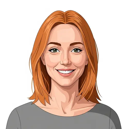 Hyperrealistic Portrait of a Woman with Orange Hair