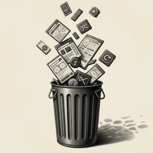 Vintage Black-and-White Poster Digital Painting