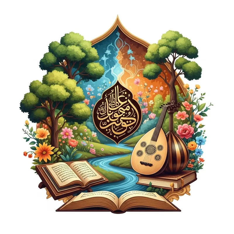Nature, Music, and Literature Interwoven in Islamic Art