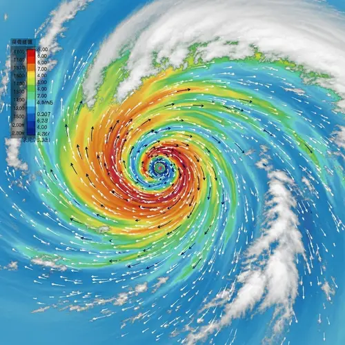 Dynamic Visualization of Air Mass Interplay | Weather Phenomenon