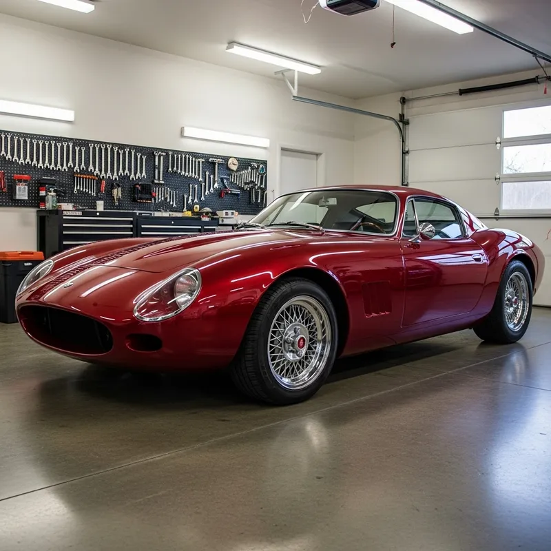 Fast Realistic Car in a Garage - High-Performance Design