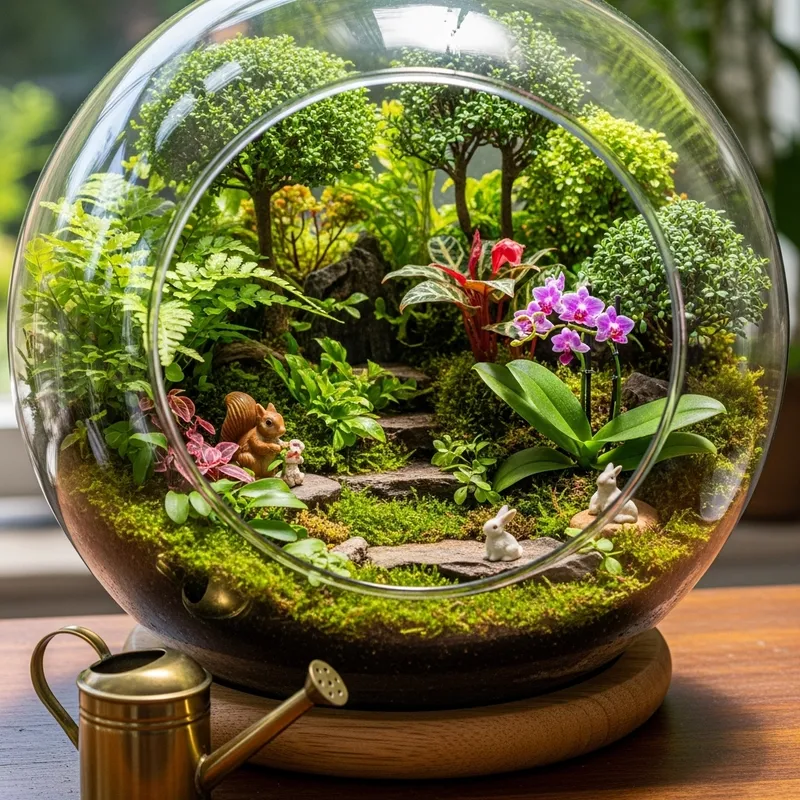 Unique Terrarium Design: A Miniature Indoor Garden Unique Terrarium Design: A Miniature Indoor Garden