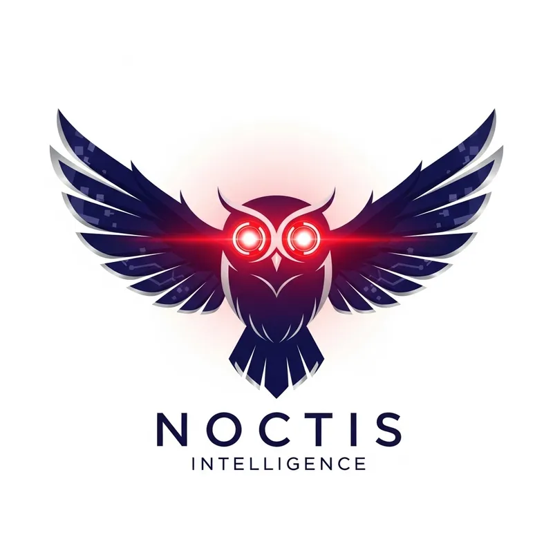 Enchanting Owl Logo with Glowing Infrared LED Eyes Enchanting Owl Logo with Glowing Infrared LED Eyes
